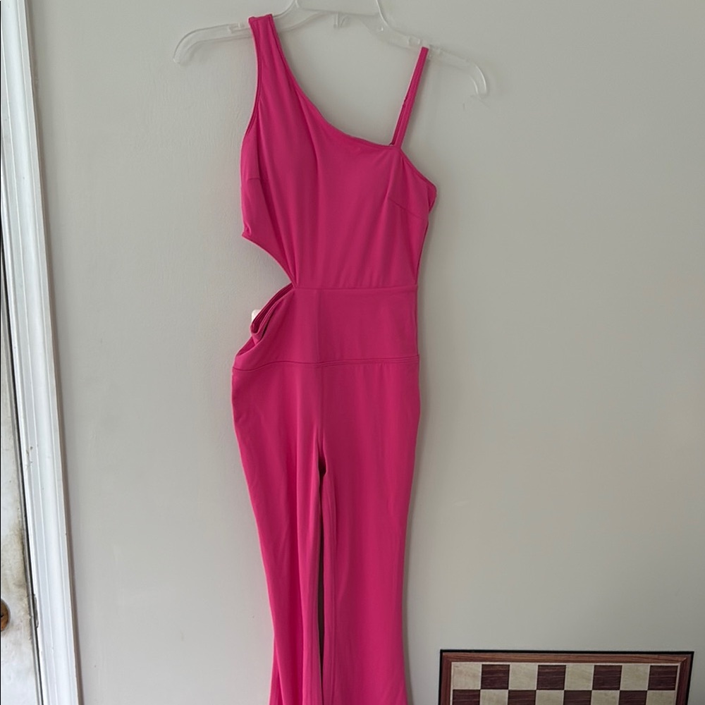 JoyLab Pink Asymmetrical Cut Out Bodycon Dress